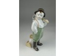 Régi Zsolnay porcelán vízhordó kisfiú figura