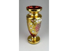 Bohemia közepes méretű üveg váza 21 cm