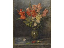 Barsi Bronecz F. : Virág csendélet 1946
