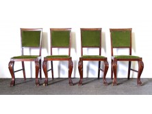 Oroszlánlábas szék garnitúra 4 darab