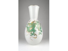 Régi Schaubach Kunst sárkányos váza 30 cm