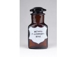 Régi METHYL P HYDROXY BENZ patika üveg 10 cm