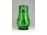 Antik fújtüveg festett zöld korsó 14.5 cm