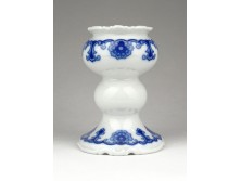 Wallendorf kék fehér porcelán gyertyatartó 11 cm