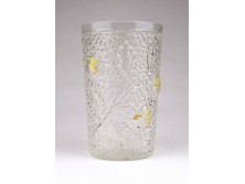 Antik 1800-as évekbeli üveg pohár kúrapohár