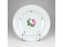 Antik hibátlan Carlsbad porcelán kézifestett rózsa díszes tányér 20cm 1850 körüli