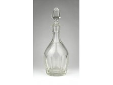 Antik csiszolt dugós üveg 1800-as évek vége 25 cm