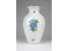 Régi Viktória mintás Herendi porcelán váza 14 cm