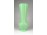 Antik zöld színezett kézi festett fújt üveg váza 21 cm