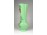 Antik zöld színezett kézi festett fújt üveg váza 21 cm