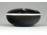 Régi fekete Metzler & Ortloff porcelán bonbonier 8 cm