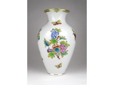 Régi hibátlan Viktória mintás Herendi porcelán váza 23.5 cm