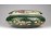 Nagyméretű zöld porcelán bonbonier 18 cm