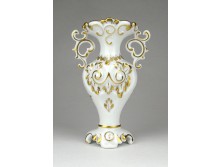 Régi kisméretű barokkos Herendi porcelán váza ibolyaváza 12.5 cm