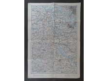 Antik Munkács katonai térkép 1889 K.U.K. 62cm x 42cm