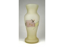 Jon Art kortárs művészi üveg váza 27 cm
