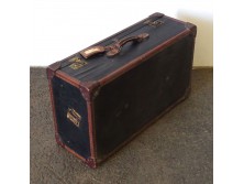 Antik nagyméretű utazóláda koffer bőrönd