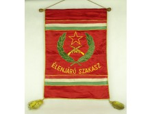Régi szocialista Élenjáró Szakasz katonai zászló 46 x 55 cm