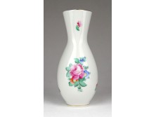 Virág mintás Herendi porcelán váza 15 cm
