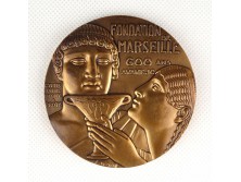 J. Vezien : Fondation de Marseille bronz plakett