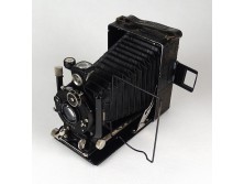 Antik Voigtlander Compur fényképezőgép eredeti bőr tokjában 1927/35