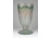 XIX. századi kézzel festett fújt üveg Bieder pohár 13.7 cm