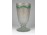 XIX. századi kézzel festett fújt üveg Bieder pohár 13.7 cm