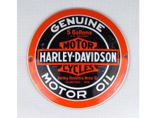 Harley-Davidson hibátlan zománc tábla 11.8 cm
