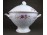 Antik nagyméretű talpas porcelán leveses tál