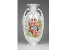 Régi Victoria porcelán váza díszváza 17 cm