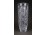Hatalmas vastag falú csiszolt üveg kristály váza 26 cm