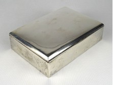 Antik jelzett 800-as ezüst kártyadoboz 380 g