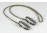 Antik figaro kellék előke tartó csíptetős lánc 46 cm