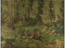 XX. századi festő : Délidő (Gaál Ferenc?)