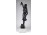 Régi festett ón öntvény virágszedő nő szobor talapzaton 43 cm