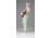 Jelzett ritka Aquincumi porcelán gitározó lány figura 16 cm