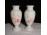Antik tejüveg vázapár 1800-as évekből