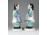 XX. századi keleti nodding porcelán szobor bólogatós figura pár házaspár 16.5 cm 
