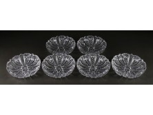 Hat darabos ólomkristály tányér készlet