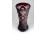 Bordóra színezett üveg váza 17 cm
