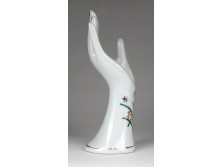 Régi kézzel festett porcelán gyűrűtartó kéz 19.3 cm