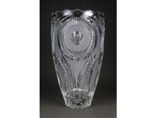 Hatalmas kristály váza 27.5 cm