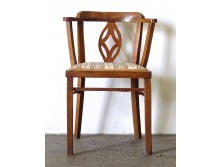 Antik kárpitozott támlás szék