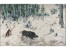 Dorozsmai jelzéssel : Táli vadászjelenet 1951