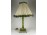 Antik oroszlánlábas zöld márványtalpas asztali lámpa 60 cm