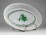 Zöld Apponyi mintás áttört fonott Herendi porcelán kínáló 26.5 cm