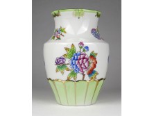 Viktória mintás Herendi porcelán váza 14 cm