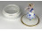 Antik kislány figurás porcelán bonbonier 12.5 cm