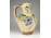 Antik kézzel festett széles szájú Szilágysági cserép csöcsöskorsó 23 cm