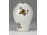 Régi Viktória mintás Herendi porcelán ibolyaváza 6.5 cm